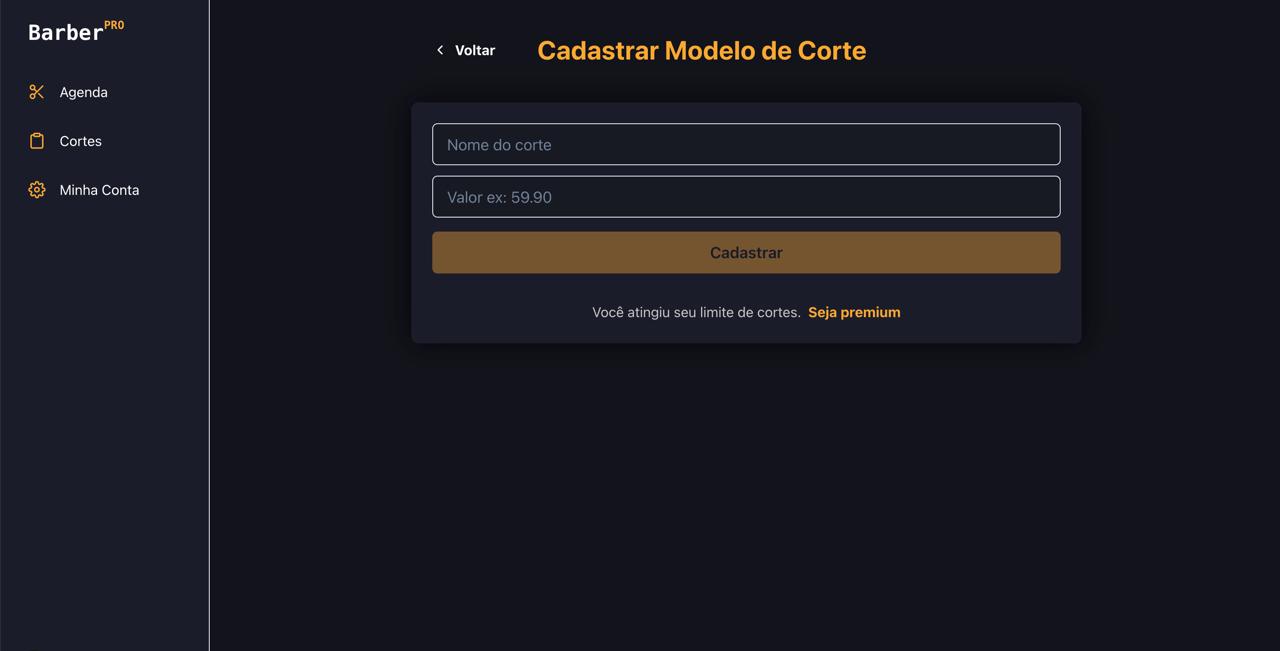 Cadastro de serviços